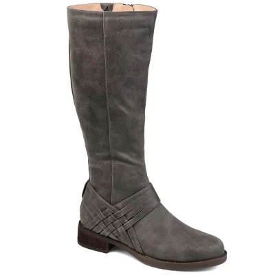 Journee Collection Womens Meg Stacked Heel Riding Boots 13 Journee Collection Womens Meg Stacked Heel Riding Boots - Image 11