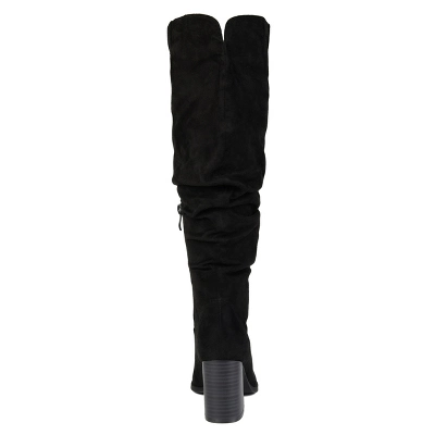 Journee Collection Womens Aneil Wide Calf Stacked Heel Knee High Boots 4 Journee Collection Womens Aneil Wide Calf Stacked Heel Knee High Boots - Image 2