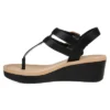 Journee Collection Womens Bianca Tru Comfort Foam Wedge Heel Buckle Sandals