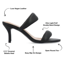 Journee Collection Womens Mellody Light Puff Strap Slip On Open Toe Pumps -Journee Collection GUEST f61ac315 d26c 455c 996f 13e96aae021d