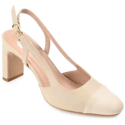 Journee Collection Womens Reignn Sling Back Mid Block Heel Almond Toe Pumps 14 Journee Collection Womens Reignn Sling Back Mid Block Heel Almond Toe Pumps - Image 12