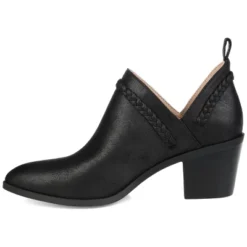 Journee Collection Womens Sophie Pull On Stacked Heel Booties