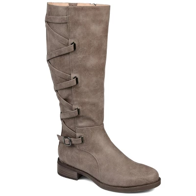 Journee Collection Womens Carly Stacked Heel Riding Boots 14 Journee Collection Womens Carly Stacked Heel Riding Boots - Image 12