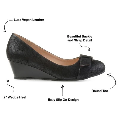 Journee Collection Womens Graysn Comfort Insole Slip On Round Toe Wedge 9 Journee Collection Womens Graysn Comfort Insole Slip On Round Toe Wedge - Image 7