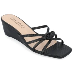 Journee Collection Womens Blayke Multi Strap Slip On Wedge Sandals -Journee Collection GUEST f8d40d64 dbdd 4186 bd2c 18f4338c8705