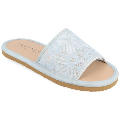 Journee Collection Womens Eniola Tru Comfort Foam Slide Flat Sandals 12 Journee Collection Womens Eniola Tru Comfort Foam Slide Flat Sandals - Image 10