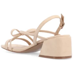 Journee Collection Womens Amity Sling Back Multi Strap Block Heel Sandals -Journee Collection GUEST f96f8f9b 754a 4340 a9ba 24e68d2bb391