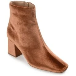 Journee Collection Womens Hazara Square Toe Block Heel Ankle Booties -Journee Collection GUEST f9fa90ec c1e4 45b8 afef cc668bd58b29