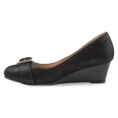 Journee Collection Womens Graysn Comfort Insole Slip On Round Toe Wedge 3 Journee Collection Womens Graysn Comfort Insole Slip On Round Toe Wedge