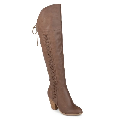 Journee Collection Womens Spritz-p Wide Calf Stacked Heel Over The Knee Boots 12 Journee Collection Womens Spritz-p Wide Calf Stacked Heel Over The Knee Boots - Image 10
