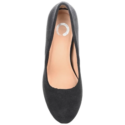 Journee Collection Womens Fai Round Toe Mid Block Heel Pumps 5 Journee Collection Womens Fai Round Toe Mid Block Heel Pumps - Image 3