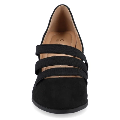 Journee Collection Womens Loren Comfort Insole Wide Width Round Toe Mid Block Heel Pumps 7 Journee Collection Womens Loren Comfort Insole Wide Width Round Toe Mid Block Heel Pumps - Image 5