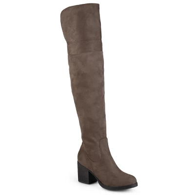 Journee Collection Womens Sana Stacked Heel Over The Knee Boots 12 Journee Collection Womens Sana Stacked Heel Over The Knee Boots - Image 10