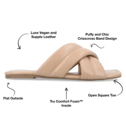 Journee Collection Womens Divyah Tru Comfort Foam Puff Strap Slide Sandals 21 Journee Collection Womens Divyah Tru Comfort Foam Puff Strap Slide Sandals -Journee Collection GUEST fd93141b 95b0 48b4 9def 4b532888e1b0