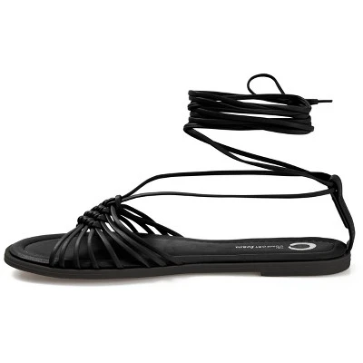 Journee Collection Womens Jess Ankle Wrap Low Block Heel Sandals 3 Journee Collection Womens Jess Ankle Wrap Low Block Heel Sandals