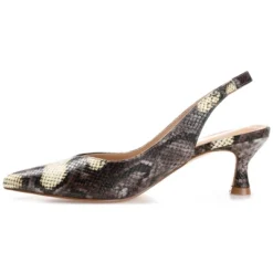 Journee Collection Womens Mikoa Kitten Heel Sling Back Pointed Toe Pumps