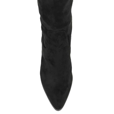 Journee Collection Womens Paras Tru Comfort Foam Wide Calf Stacked Heel Over The Knee Boots 5 Journee Collection Womens Paras Tru Comfort Foam Wide Calf Stacked Heel Over The Knee Boots - Image 3